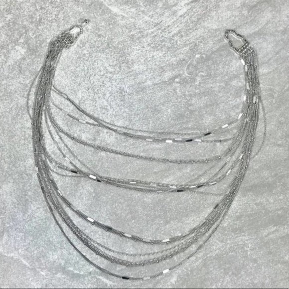 Chloe + Isabel Multi-Strand Chain Bib Necklace - Picture 5 of 7